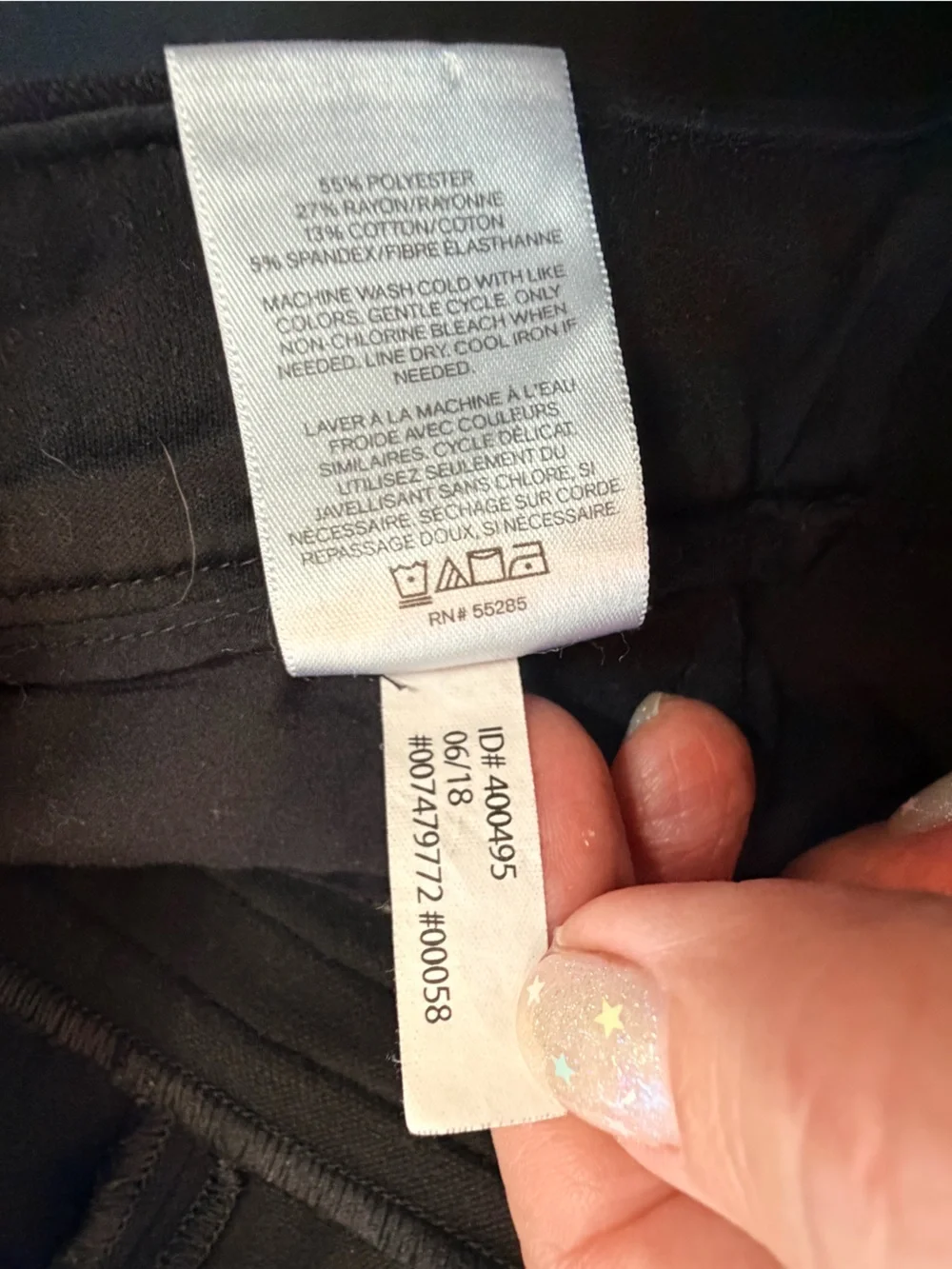 Express Women’s 0P Petite Black Stretch+ Dress Pants Career Trousers